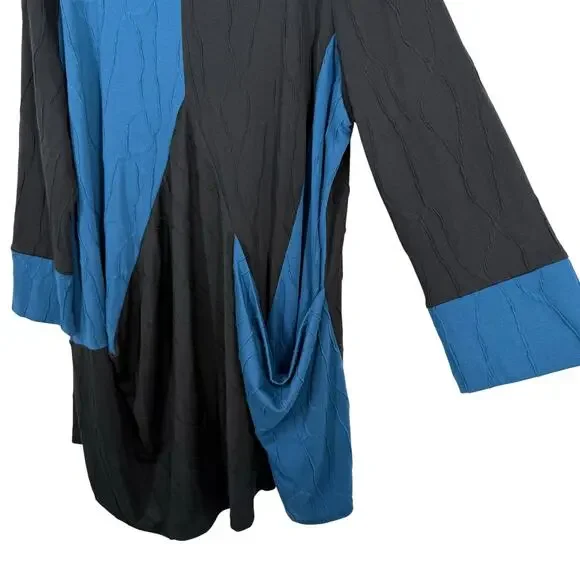 IC By Connie K Plus Size 1X Stretchy Wearable Art Blouse Shirt Top Abstract Blouses